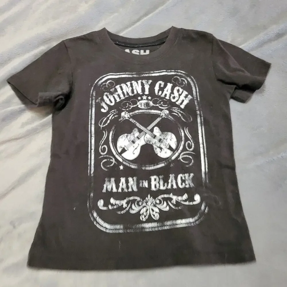 Cash Johnny Cash Man‎ In Black Graphic Tee Boy 3t